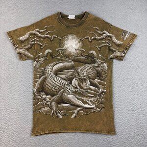 Crocodile Alligator Adventure Shirt Mens Small North Myrtle Beach South Carolina